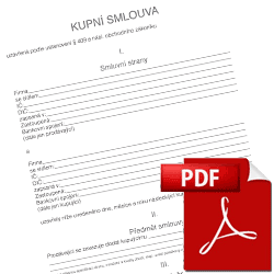 Kupní smlouva na dodávku zboží