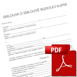 Smlouva o smlouvě budoucí kupní