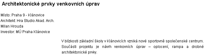 Nové centrum Klánovic